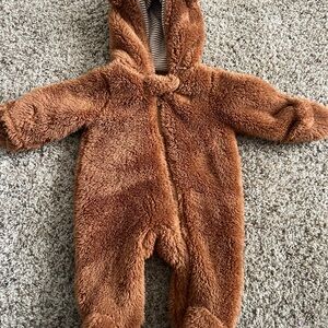 Cozy Brown Kids One Piece